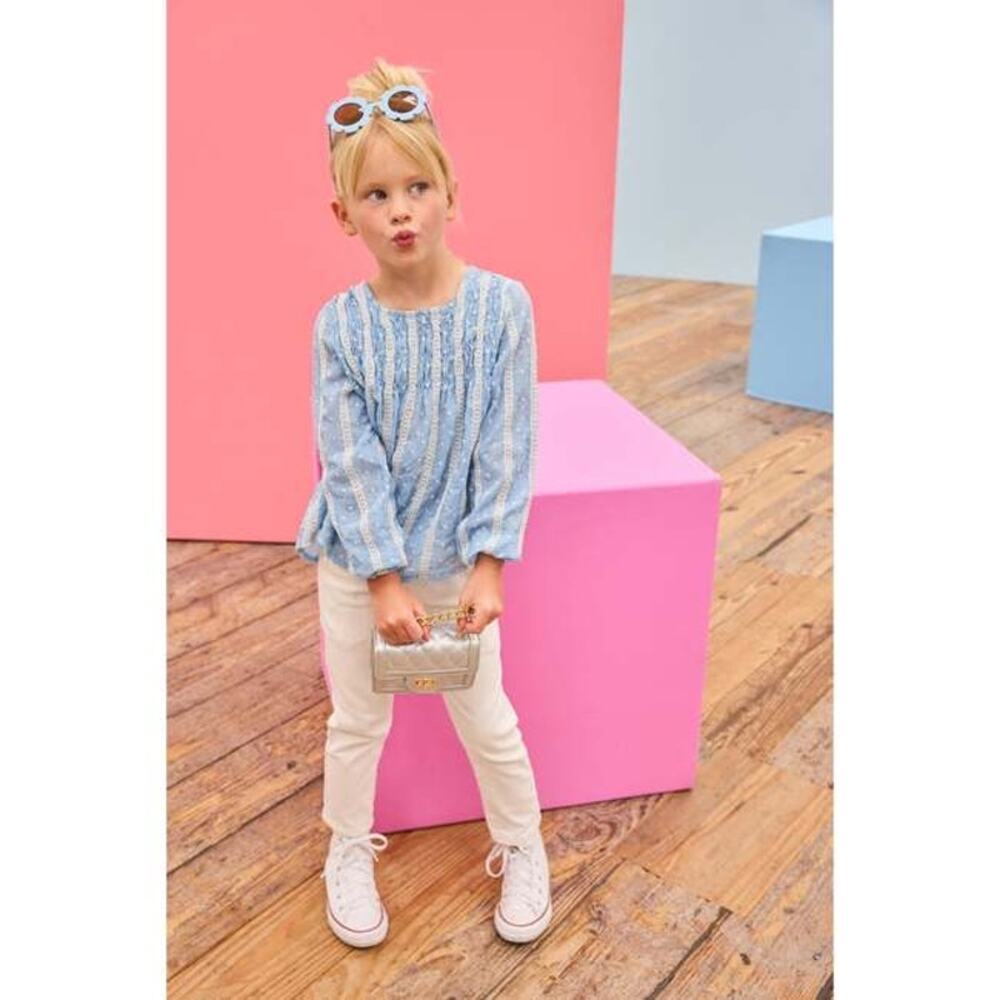 BISBY Anita Top, Sky Dobby Stripe NWT size 12‎
